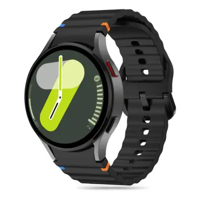 Tech-Protect Silicone Sport szíj Samsung Galaxy Watch 4 / 5 / 5 Pro / 6 / 7 / FE, black