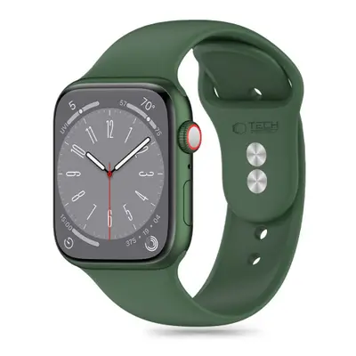 Tech-Protect Silicone szíj Apple Watch 42/44/45/49mm, olive