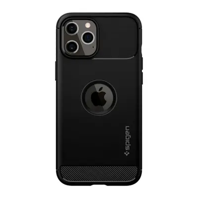 Spigen Rugged Armor szilikon tok iPhone 12 / 12 Pro, fekete (ACS01700)