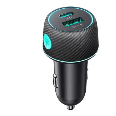 Joyroom JR-CCN01 autós töltő USB / USB-C 60W, fekete