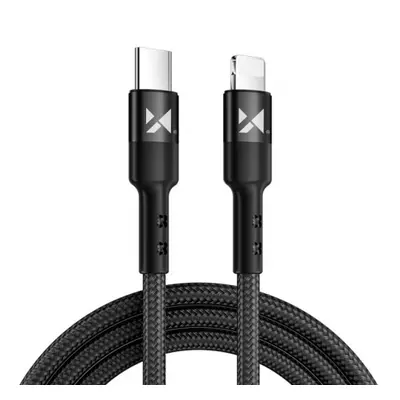 MG kábel USB-C / Lightning PD 18W 2m, fekete (WUC-PD-CL2B)