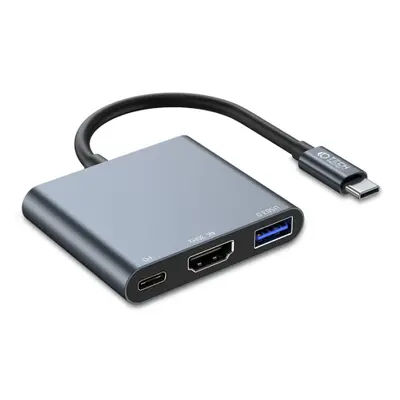 Tech-Protect V1 HUB adapter USB / USB-C / HDMI, szürke