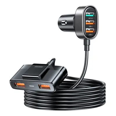 Joyroom JR-CL03 Pro autós töltő 5x USB 45W, fekete (JR-CL03 Pro)