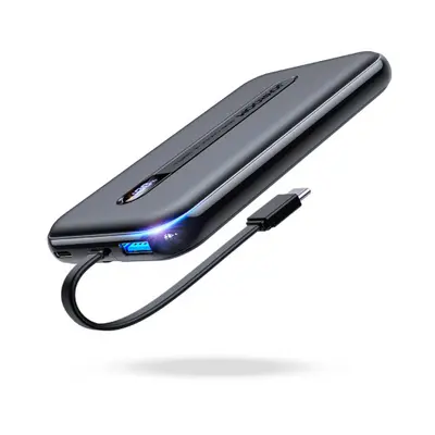 Joyroom JR-L001 Power Bank 10000mAh USB / USB-C 20W PD QC, fekete (JR-L001 black)