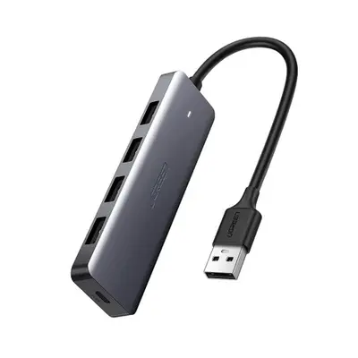 Ugreen CM219 USB HUB adapter 4x USB 3.2 / Micro USB, szürke (CM219 50985)