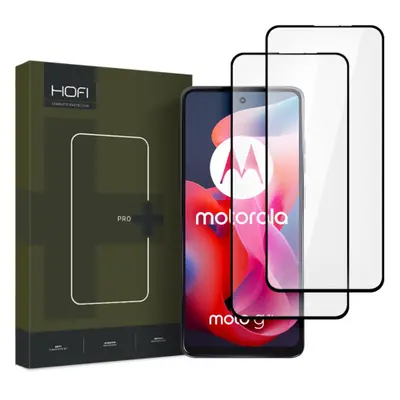 HOFI Glass Pro Full Screen 2x üvegfólia Motorola Moto G24 / G24 Power / G04, fekete