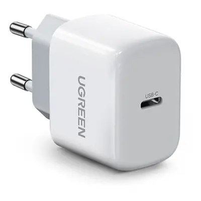 Ugreen CD241 hálózati töltő adapter USB-C PD 20W, fehér (CD241)