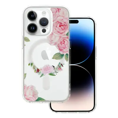 MG Flower MagSafe tok iPhone 14 Pro, pink flower