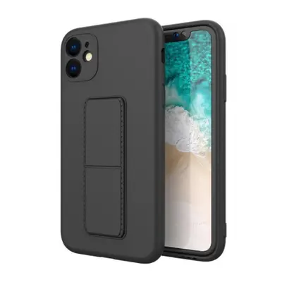 MG Kickstand szilikon tok iPhone 12 Pro, fekete