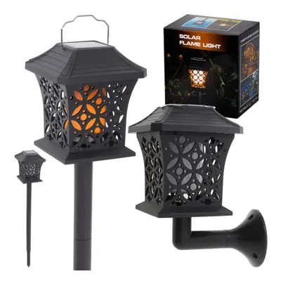 MG Standing Lantern napelemes lampa 12 LED, fekete