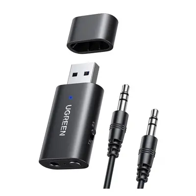 Ugreen CM523 Bluetooth 5.0 Transmitter / Receiver, 3.5 mm mini jack, fekete (CM523 60300)