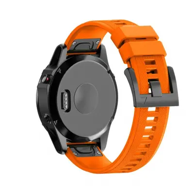 BStrap Silicone Acton szíj Garmin Fenix 5 / 6 / 6 Pro / 7 / 8 47mm / E, orange (SGA001C09)