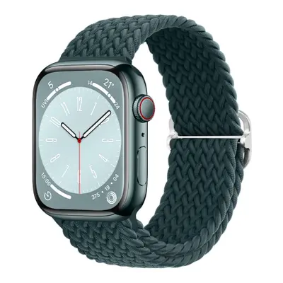 BStrap Elastic Nylon szíj Apple Watch 42/44/45mm, rainforest green (SAP013C50)