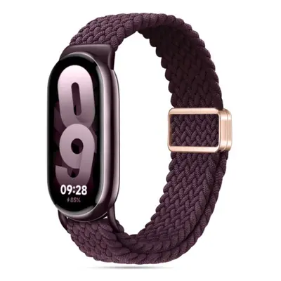 Tech-Protect Nylonmag szíj Xiaomi Smart Band 8 / 9 / NFC, dark cherry