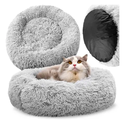 MG Fluffy Pillow kutya és macska fekhely 60 cm, szürke