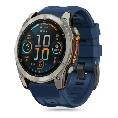 Tech-Protect Silicone szíj Garmin Fenix 5 / 6 / 6 Pro / 7 / 8 47mm / E / 8 47mm, navy blue