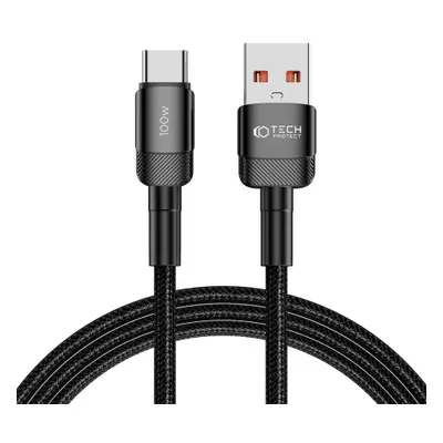 Tech-Protect Ultraboost Evo kábel USB / USB-C 100W 5A 2m, fekete