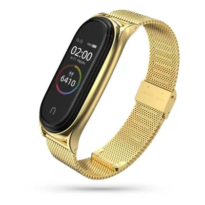 Tech-Protect Milanese szíj Xiaomi Mi Band 7, gold