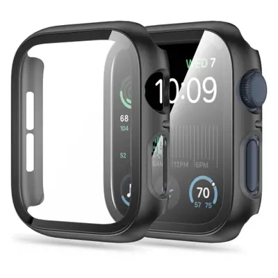 Tech-Protect Defense 360 tok üvegfóliával Apple Watch 4/5/6/SE 44mm, fekete