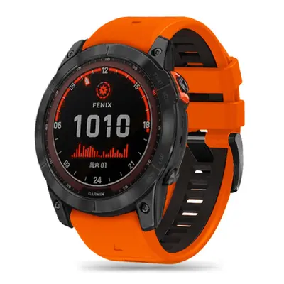 Tech-Protect Iconband szíj Garmin Fenix 5x / 5x Plus / 6x / 6x Pro / 7x / 8 51mm, orange/black