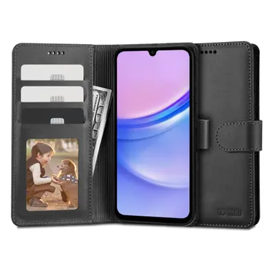 Tech-Protect Wallet könyv tok Samsung Galaxy A15 4G / 5G, fekete