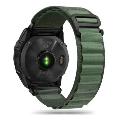 Tech-Protect Nylon szíj Garmin Fenix 5 / 6 / 6 Pro / 7 / 8 47mm / E, military green