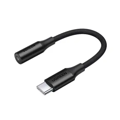 Ugreen AV161 adapter 3.5 mm mini jack / USB-C, fekete (AV161 50631)