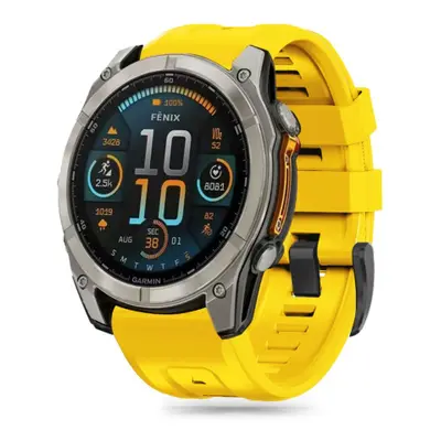 Tech-Protect Silicone szíj Garmin Fenix 5 / 6 / 6 Pro / 7 / 8 47mm / E / 8 47mm, yellow