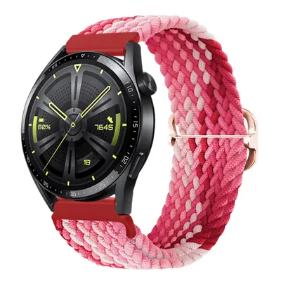 BStrap Elastic Nylon szíj Garmin Venu 2 Plus, strawberry (SSG024C1109)