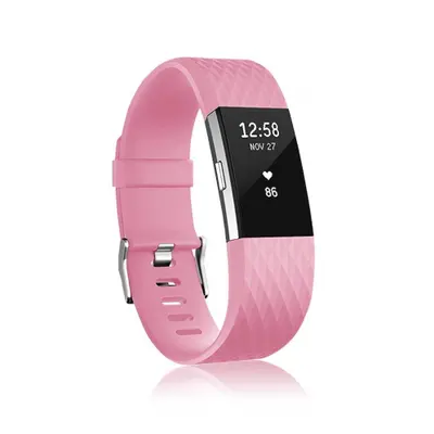 BStrap Silicone Diamond (Small) szíj Fitbit Charge 2, pink (SFI002C26)