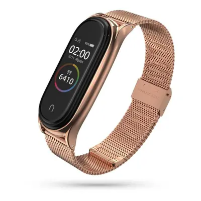 Tech-Protect Milanese szíj Xiaomi Mi Band 7, rose gold