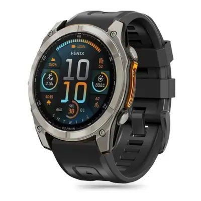 Tech-Protect Silicone szíj Garmin Fenix 5x / 5x Plus / 6x / 6x Pro / 7x / 8 51mm, black