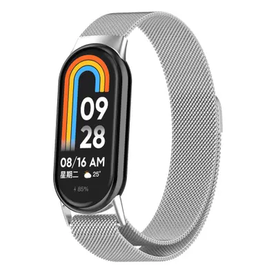 BStrap Milanese szíj Xiaomi Mi Band 8, silver