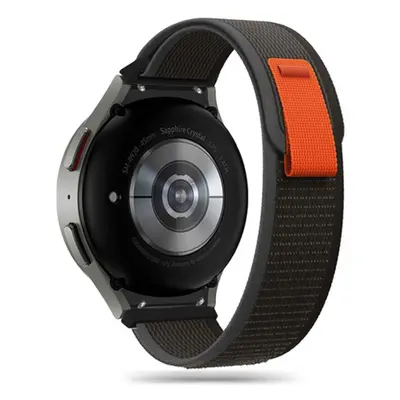 Tech-Protect Nylon szíj Samsung Galaxy Watch 4 / 5 / 5 Pro / 6 / 7 / FE, black/orange