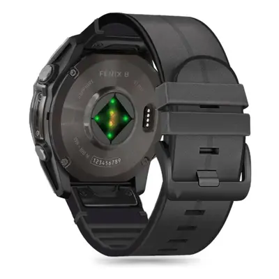 Tech-Protect Silicone Pu szíj Garmin Fenix 5x / 5x Plus / 6x / 6x Pro / 7x / 8 51mm, black