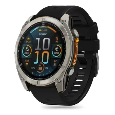 Tech-Protect Silicone Line szíj Garmin Fenix 5 / 6 / 6 Pro / 7 / 8 47mm / E, black