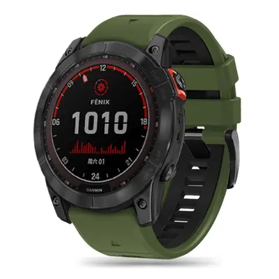 Tech-Protect Iconband szíj Garmin Fenix 5x / 5x Plus / 6x / 6x Pro / 7x / 8 51mm, green/black