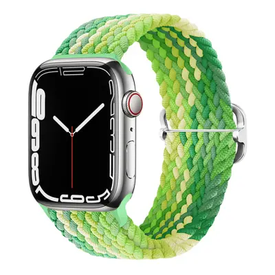 BStrap Elastic Nylon szíj Apple Watch 38/40/41mm, lime (SAP013C15)