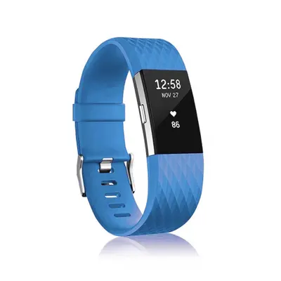 BStrap Silicone Diamond (Large) szíj Fitbit Charge 2, blue (SFI002C02)