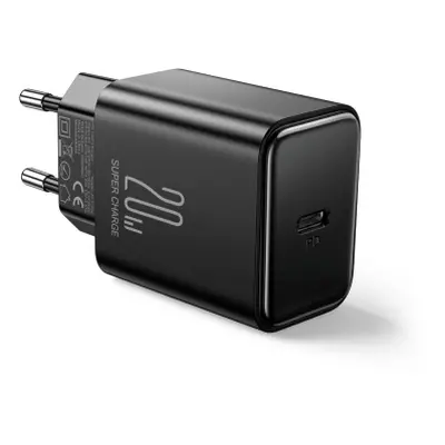 Joyroom JR-TCF06 hálózati töltő adapter USB-C 20W + kábel USB-C, fekete