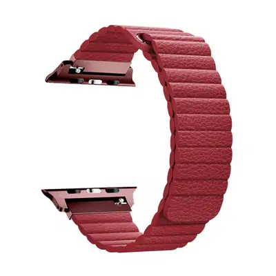 BStrap Leather Loop szíj Apple Watch 42/44/45mm, Red (SAP010C11)