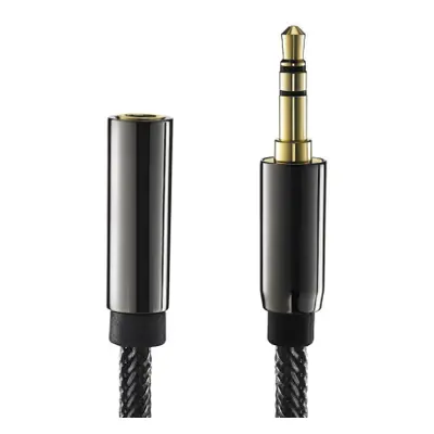 MG audio kábel 3.5mm mini jack F/M 5m, fekete