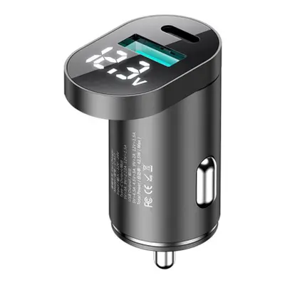 Joyroom C-A17 autós töltő USB / USB-C 42.5W QC PD, ezüst