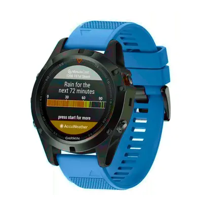 BStrap Silicone Acton szíj Garmin Fenix 5x / 5x Plus / 6x / 6x Pro / 7x / 8 51mm, blue (SGA004C0