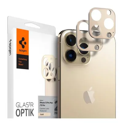 Spigen Optik.Tr 2x üvegfólia kamerára iPhone 13 Pro / 13 Pro Max, arany