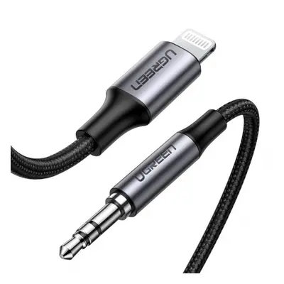 Ugreen MFI audio kábel Lightning / 3.5mm mini jack, szürke