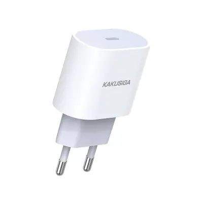 KAKU KSC-541 hálózati töltő adapter USB-C PD QC 20W, fehér