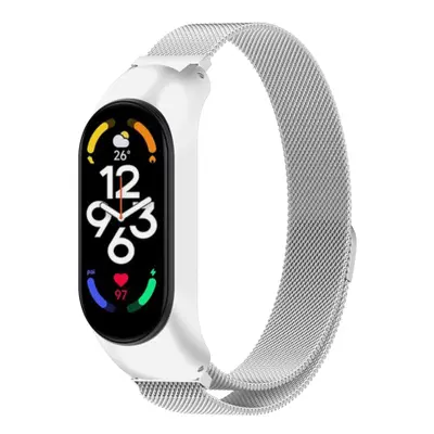 BStrap Milanese szíj Xiaomi Mi Band 7, silver