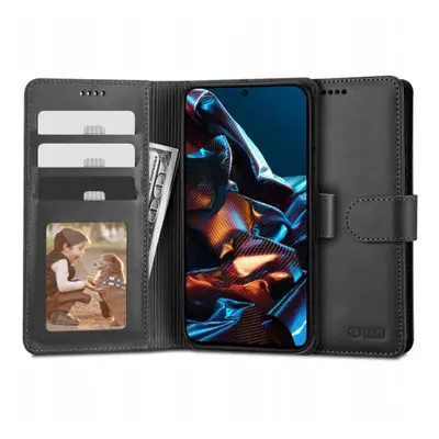 Tech-Protect Wallet könyv tok Xiaomi Redmi Note 12 Pro / Poco X5 Pro 5G, fekete