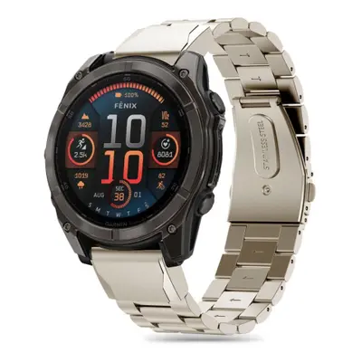 Tech-Protect Stainless szíj Garmin Fenix 5x / 5x Plus / 6x / 6x Pro / 7x / 8 51mm, titanium